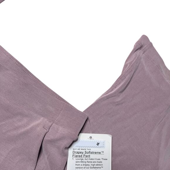 Lululemon Drapey Softstreme Flared Pant Twilight Rose Size XXS - Picture 5 of 5